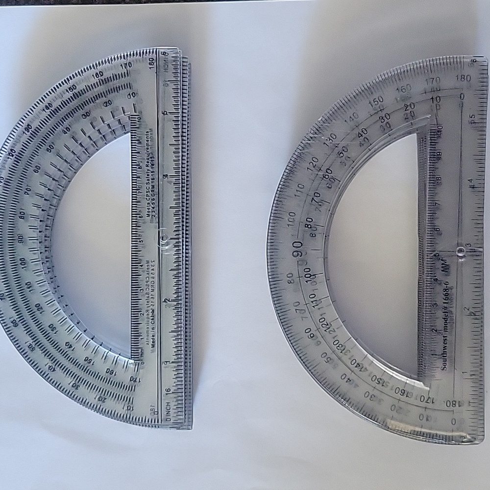 Protractors for you teachers or Homeschoolers